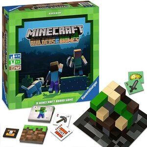 NEW Ravensburger Minecraft Board Game Builders & Biomes Strategy Family Game Nig